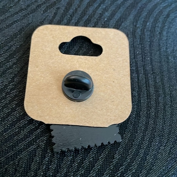 Red Postage Stamp Enamel Pin Floral Design representing Taylor Swift’s Red Album - Picture 2 of 2